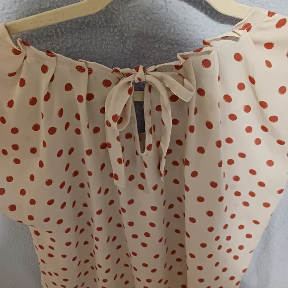 Blush pink polka dot blouse - Picture 3 of 3